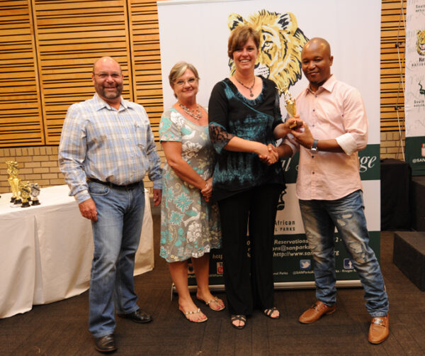 Cricketers receiving awards