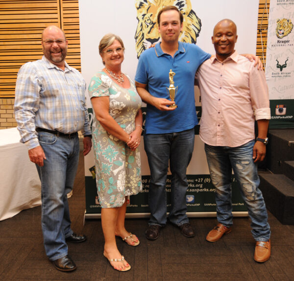 Cricketers receiving awards
