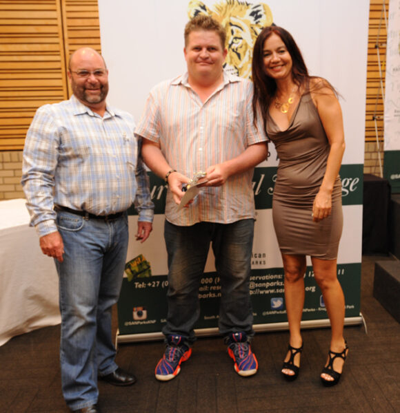 Cricketers receiving awards