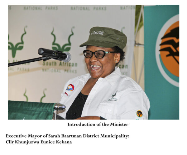 Introducing the Minister of Environmental Affairs