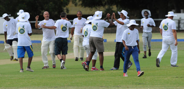 Marakele men celebrating