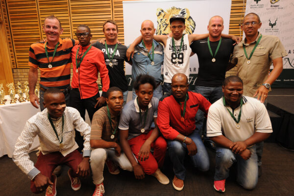 Mokala men at prize giving
