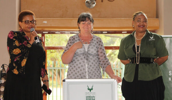 SANParks ME Marketing and Tourism_Hapillloe Sello, SANParks COO_Lize McCourt and SANParks ME Corporate Service_Wanda Mkuthulwa