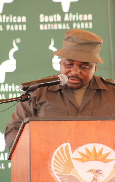 Speach by Marakele head ranger Tshifhiwa Mauda