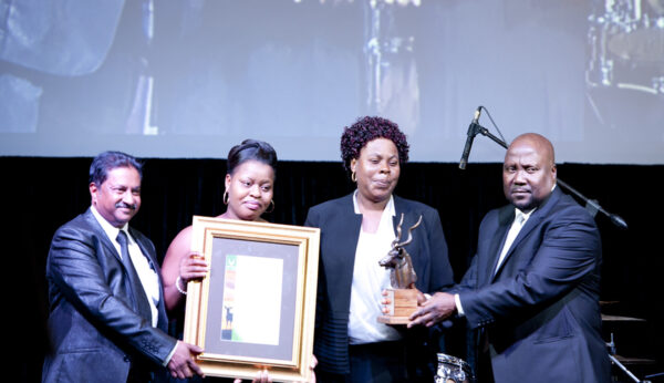 Website Community Award winner: Doris Kbosa-KNP, presented