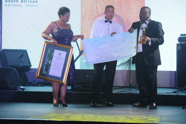 Winner of Best Customer Service Award; Eric Meinies of Kgalagadi National Park