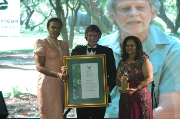 Winner of Community Contribution to Conservation Award; East Rand Honorary Rangers Region