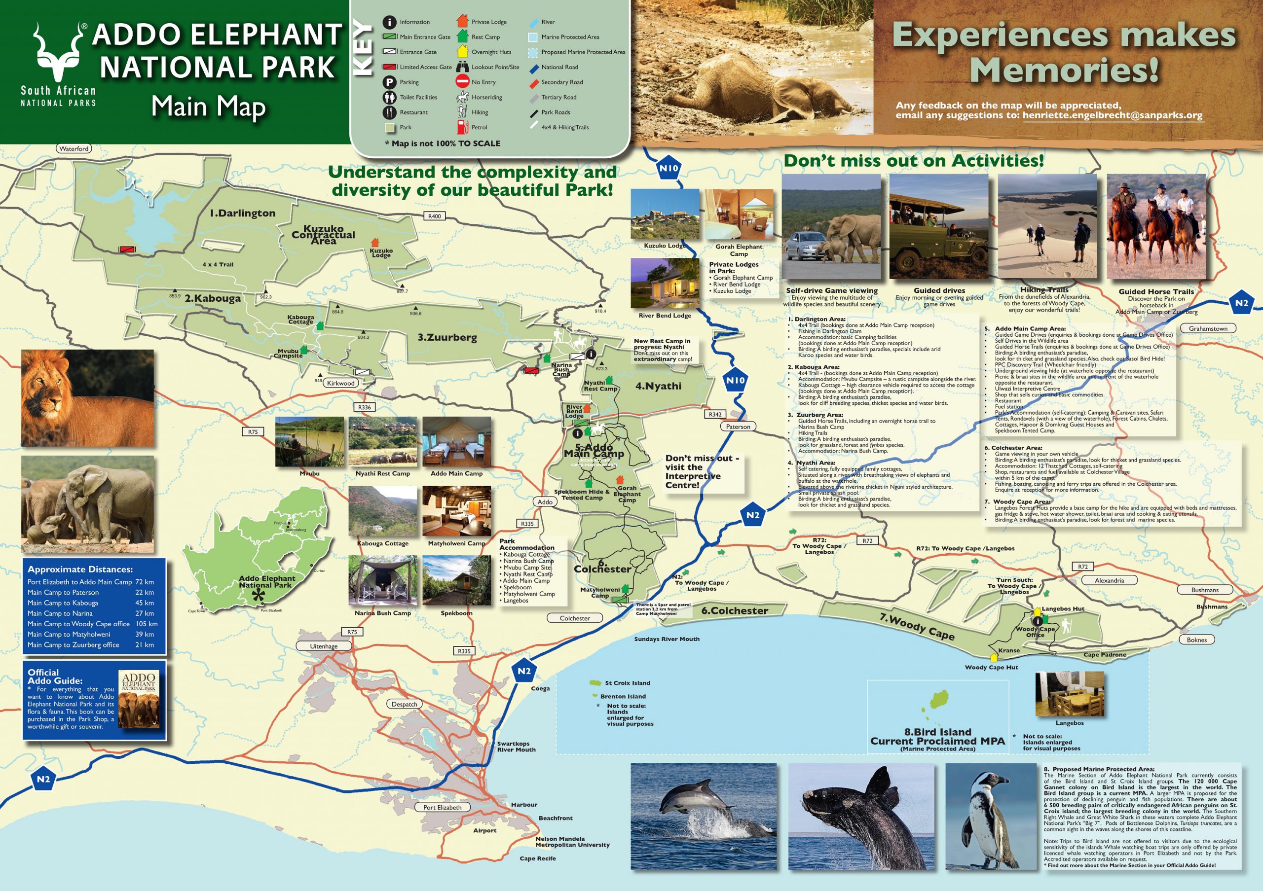Maps Addo Elephant National Park SANParks Maps Addo Elephant National Park SANParks