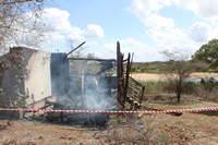 The river view safari tent that burned down at Lower Sabie Camp.