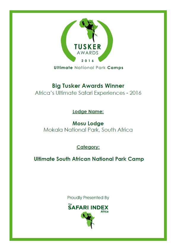 Mosu Lodge award
