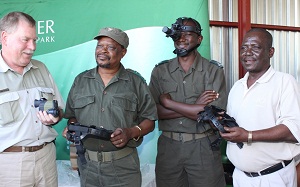 Rangers with donated equipment