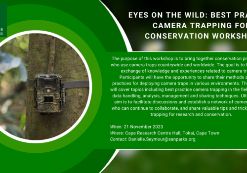 Eyes On the Wild: Best Practice Workshop on Camera Trapping for Conservation