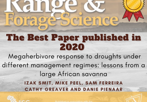 Drought paper by SANParks scientists bags best paper published in 2020